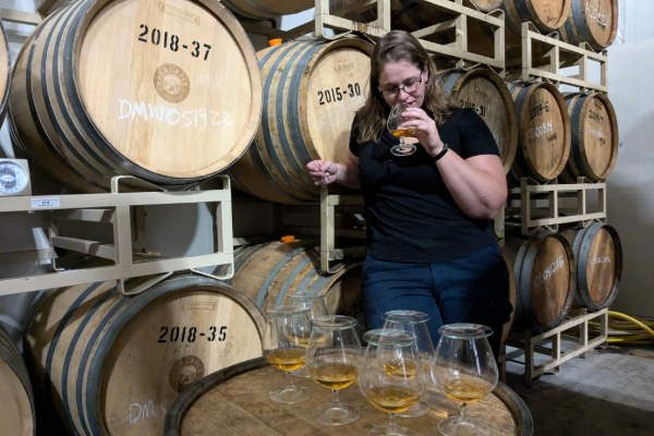 Caitlin Bartlemay at Clear Creek Distillery