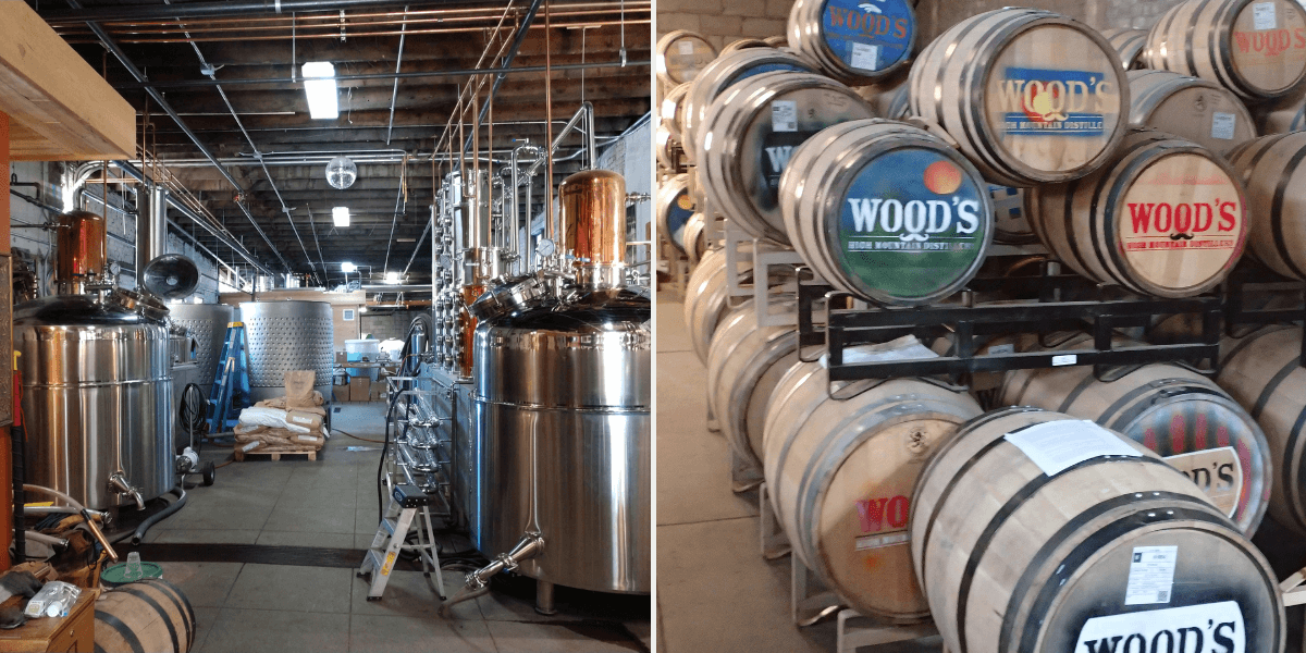 Wood’s High Mountain Distillery new stills and Barrel arts