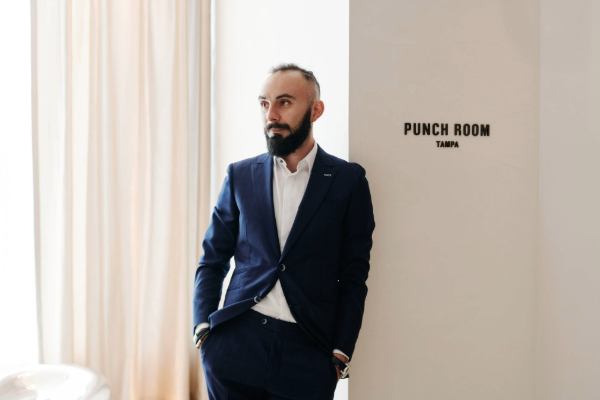 Tural Hasanov in EDITION Hotel’s bar Punch Room