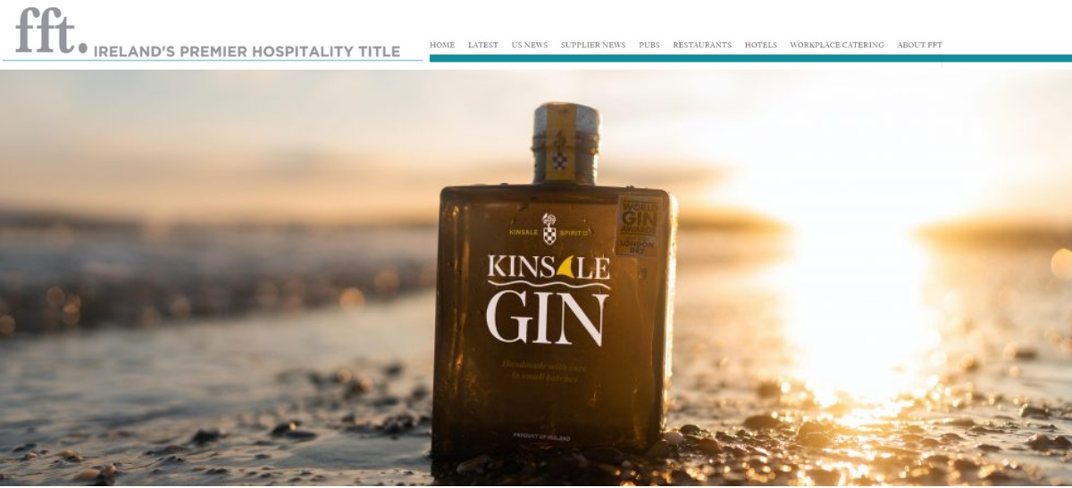 Photo for: Kinsale Gin Named Gin Of The Year at Bartender Spirits Awards