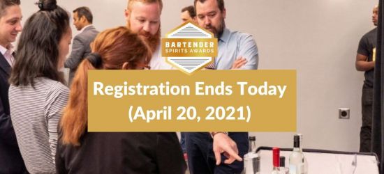 Photo for: 2021 Bartender Spirits Awards Registration Ends TODAY