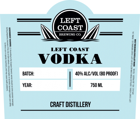 Logo for: Left Coast Vodka