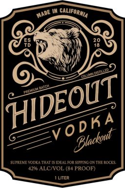 Logo for: Hideout Blackout Vodka