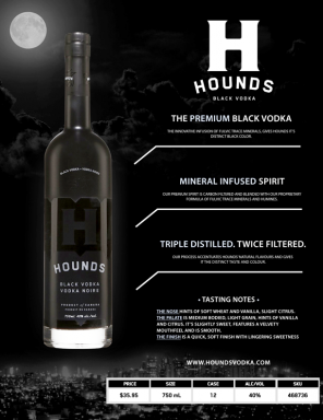 Logo for: Hounds Black Vodka