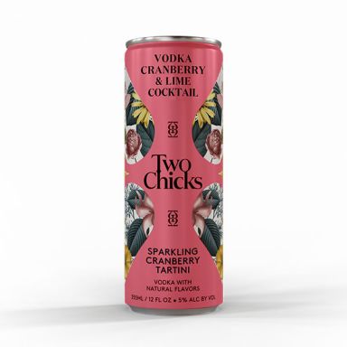 Logo for: Two Chicks Cocktails - Sparkling Cranberry Tartini