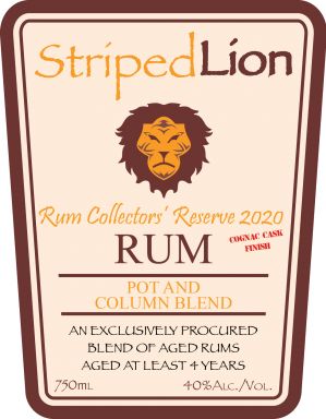 Logo for: Striped Lion Rum Collectors Reserve 2020 Cognac Cask Finish