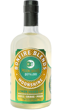 Logo for: Moon Drops Distillery - Bonfire Blends Moonshine  Lemon Shake up