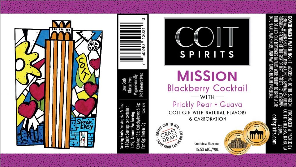 Photo for: Coit Spirits; Mission Blackberry Cocktail