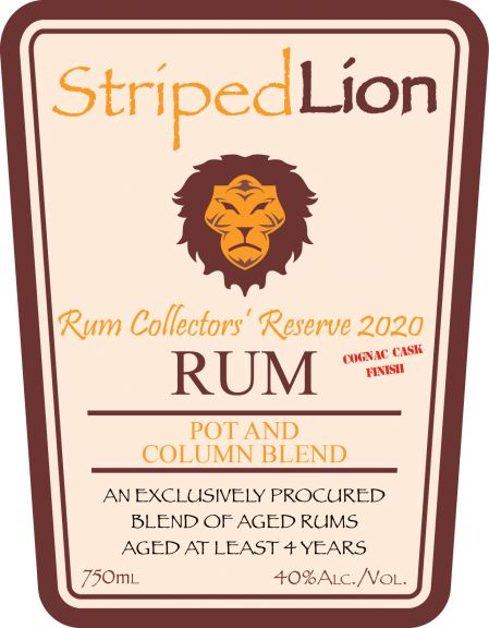 Photo for: Striped Lion Rum Collectors Reserve 2020 Cognac Cask Finish